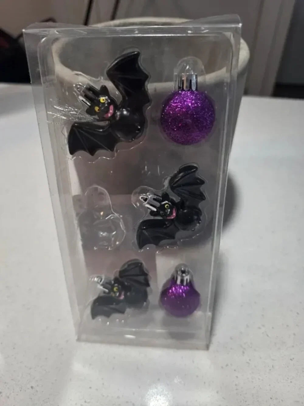 Halloween ornaments missing one ball